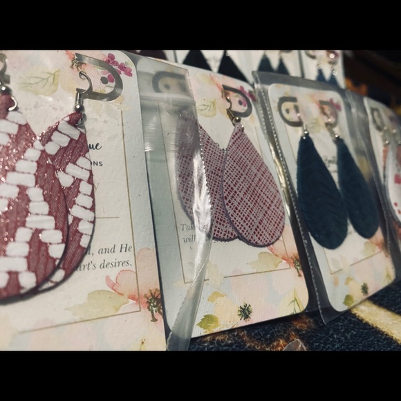 Leather Earrings - Picture 5 of 14